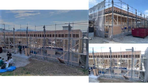 デイサービス新築工事　上棟いたしました。